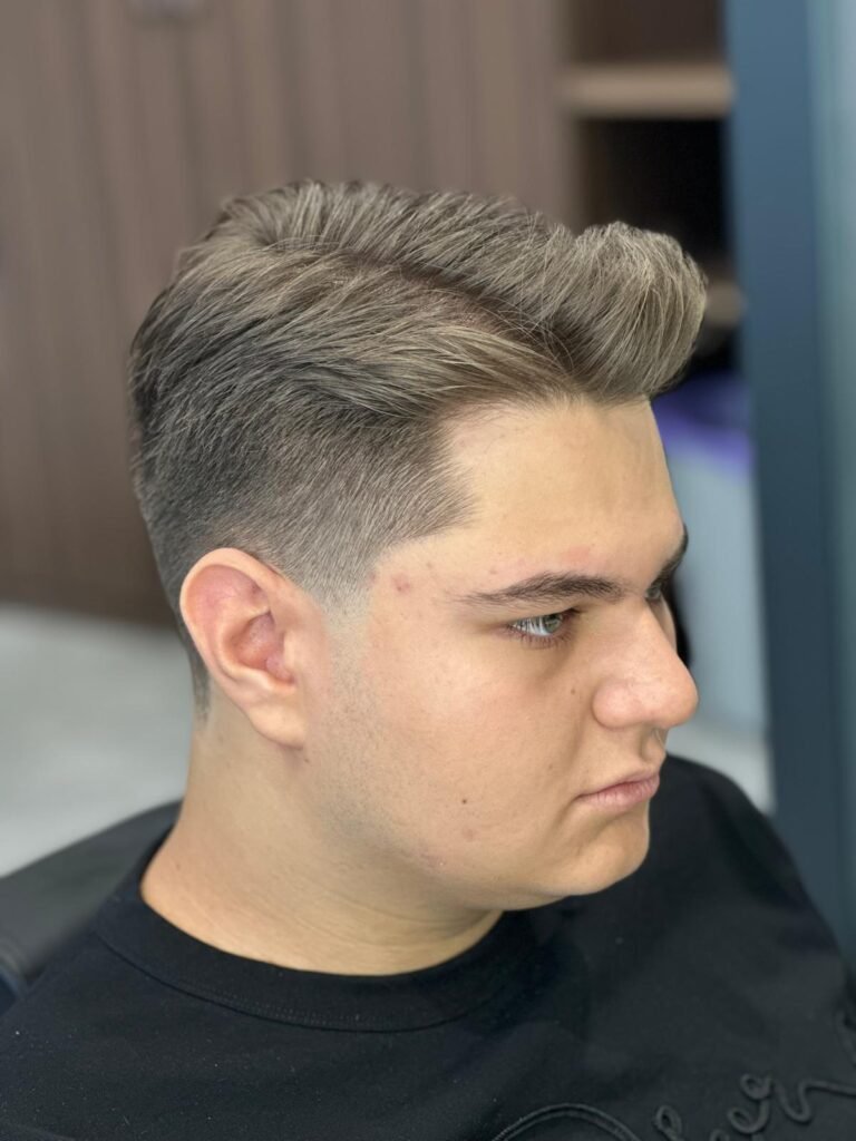Pompadour erkek saç modeli - Furkan Mavuş Berber Ankara